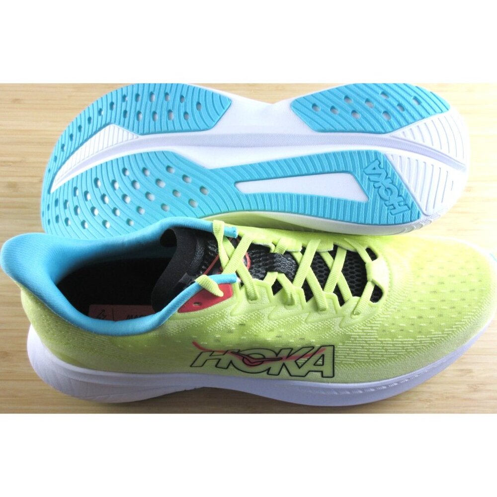 Hoka Men's Mach 6 Running Shoes Yuzu Cielo Blue Sizes NIB 1147790 YZC - Picture 3 of 9